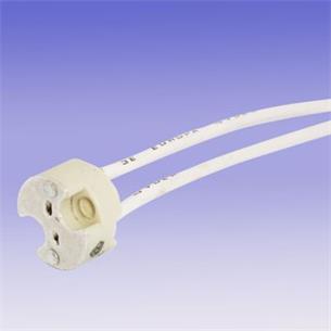 Portalampara ceramico para Bi-pin 15cm cable