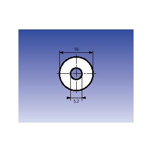 Arandela aislante mica redonda 5,5/16mm