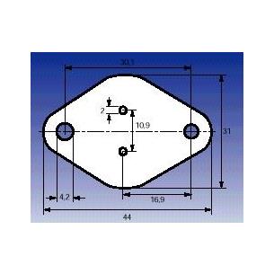 Aislante de mica para TO-3