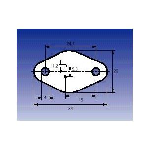 Aislante de mica para TO-66