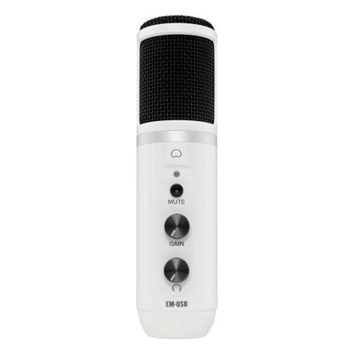 Microfono de condensador USB cardiode blanco EM-USB