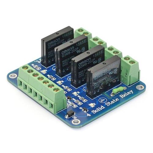 Modulo 4 rele estado solido 5Vdc 2A