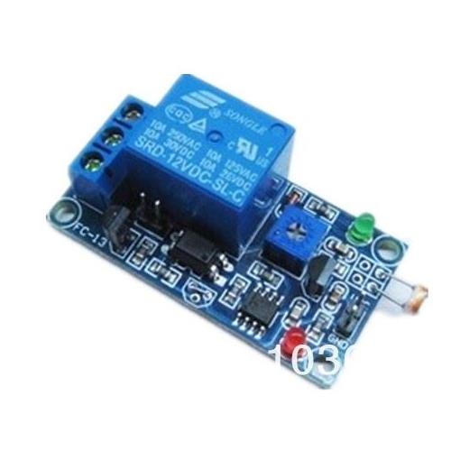 Modulo sensor de luz con rele 12Vdc