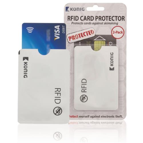 Pack 2 protectores de tarjetas RFID