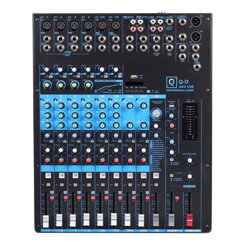 Mesa de mezclas de 12 canales MIXER Q12 MK2 USB