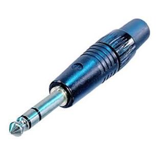 Conector Jack estereo de 1/4 macho aereo negro NP3XBAG