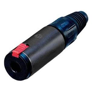 Conector Jack hembra aereo mono-estereo de 1/4 negro NJ3FC6BAG