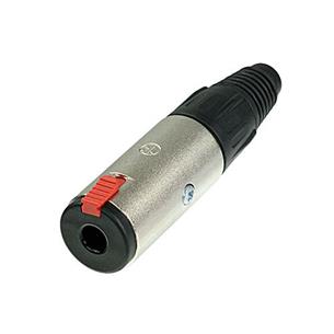 Conector Jack hembra aereo mono-estereo de 1/4 niquel NJ3FC6