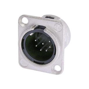 Base conector XLR 7P macho chasis NC7MDLX