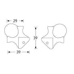 Cantonera de Bola pequeña 3 Patas 4113 2