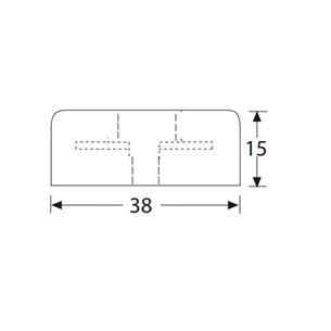 Pie de goma 38x15mm 4907 2