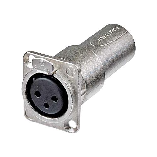 Adaptador chasis formatoD XLR hembra a XLR macho NA 3 FDM