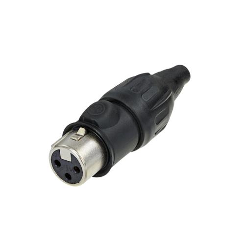 Conector XLR 3P hembra aereo IP65 NC3FX-TOP