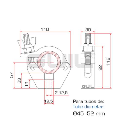 Garra para carpas ABZ-56