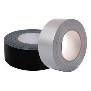 Cinta americana textil plastificada 50x50 color negra