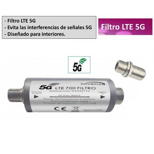 Filtro rechazo 5G interior