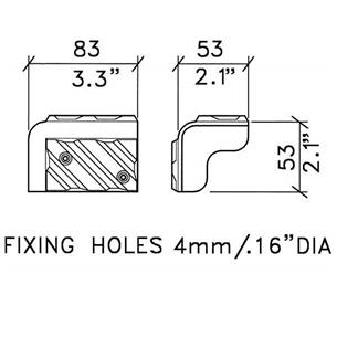 Cantonera plastico 83x53 mm C1568 2