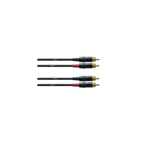 Cable 2 x RCA - 2 x RCA Long. 0,6m CFU0,6CC