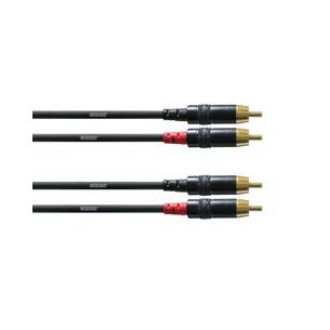 Cable 2 x RCA - 2 x RCA Long. 0,9m CFU0,9CC