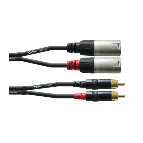 Cable 2 x RCA - 2 x XLR Macho Long 3m CFU 3 MC