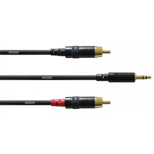 Cable Jack 3,5 mm stereo - 2 x RCA Long. 3m. CFY 3 WCC