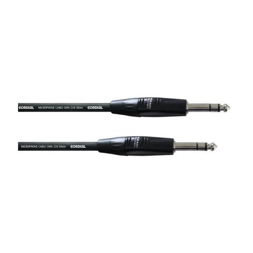 Cable Jack macho - macho 6,3mm stereo Long. 1,5m CIM 1,5 VV