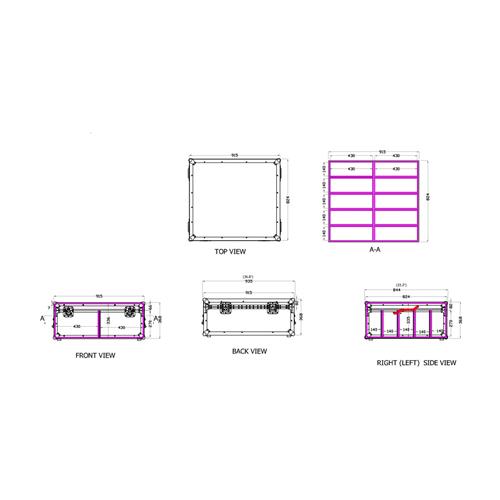 Rack de madera para 10 focos FC 1043