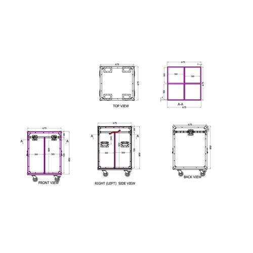 Rack de madera para 4 recortes FC 431