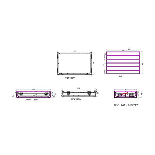 Rack de madera para 6 barras led FC 8110 Rack de madera para 6 barras led FC 8110