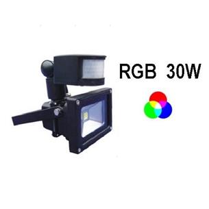 Foco Led Auto-RGB30W Sensor IP65