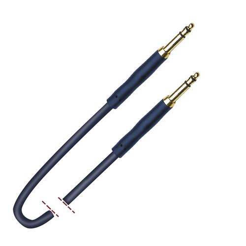 Cable con conectores Bantam macho/macho 40 cm azul K13