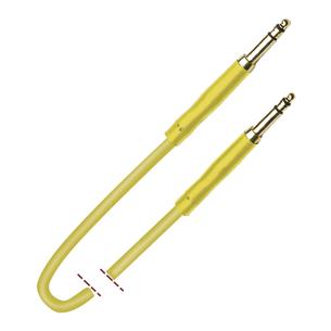 Cable con conectores Bantam macho/macho 40 cm amarillo K15