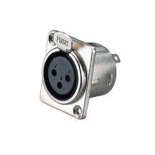 Conector XLR 3P base hembra MCB030