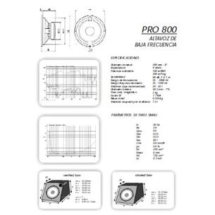 Altavoz Car audio metal Pro PRO 800 2
