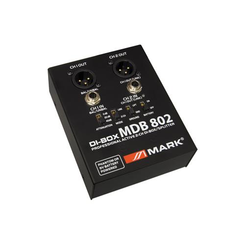 Caja inyeccion activa 2 canales MDB802 Caja inyeccion activa 2 canales MDB802