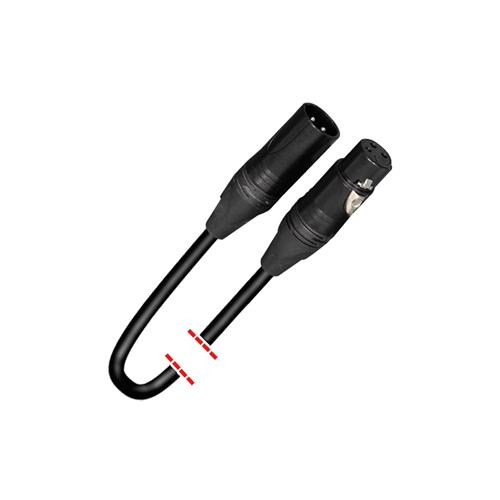 Cable XLR macho/hembra 1 metro negro MK28 2