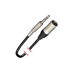 Cable XLR macho/Jack 6,3mm stereo 3m MK44 2
