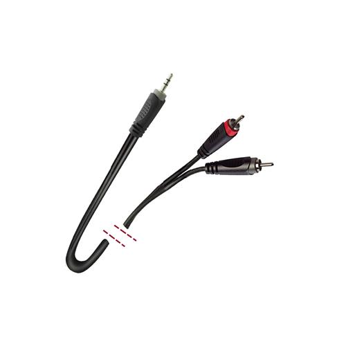 Cable Mini Jack estereo macho/2 RCA macho 3m MK 71