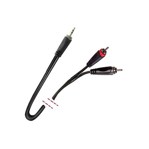 Cable Mini Jack estereo macho/2 RCA macho 6m MK 72