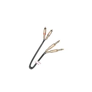 Cable 2 Jack mono macho/2 RCA macho 1 metro MK85
