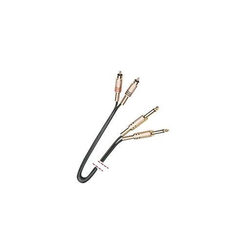 Cable 2 Jack mono macho/2 RCA macho 6 metro MK86