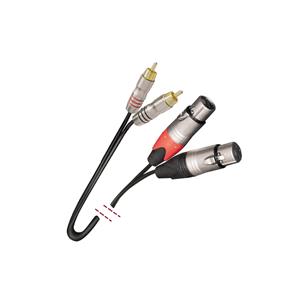 Cable 2 x RCA - 2 x XLR hembra 3 metros MK 89 2
