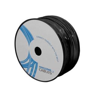 Cable manguera para altavoz 2 x 2mm negro MKS-1400