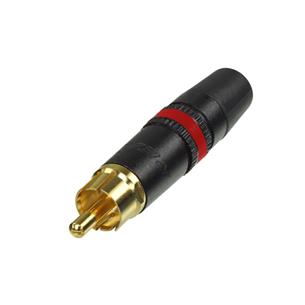Conector RCA macho aereo negro NYS-373-0