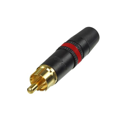 Conector RCA macho aereo negro NYS-373-0