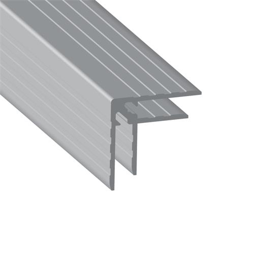Angulo aluminio de doble anclaje para 10,3mm P710 (Precio por metro)