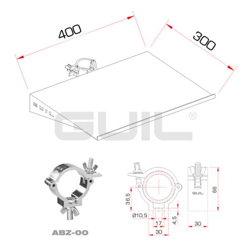 Bandeja multiusos para soporte de pantalla móvil Ref. PTR-01