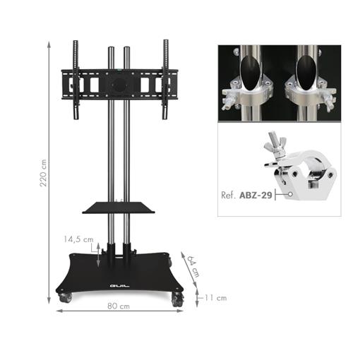 Soporte movil para pantallas hasta 80" PTR-08G