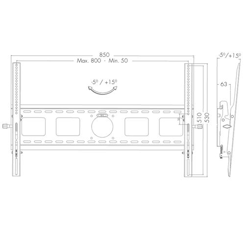 Soporte movil para pantallas hasta 80" PTR-08G