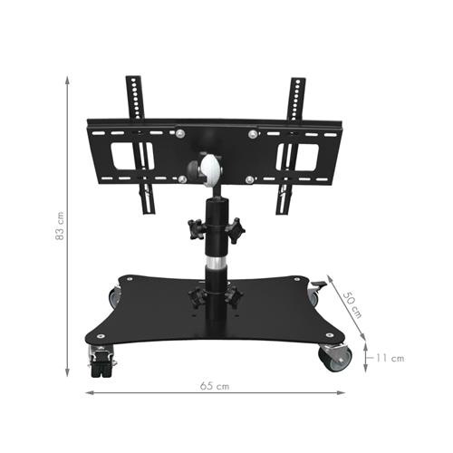 Soporte movil de altura reducida pantallas 65" PTR-25